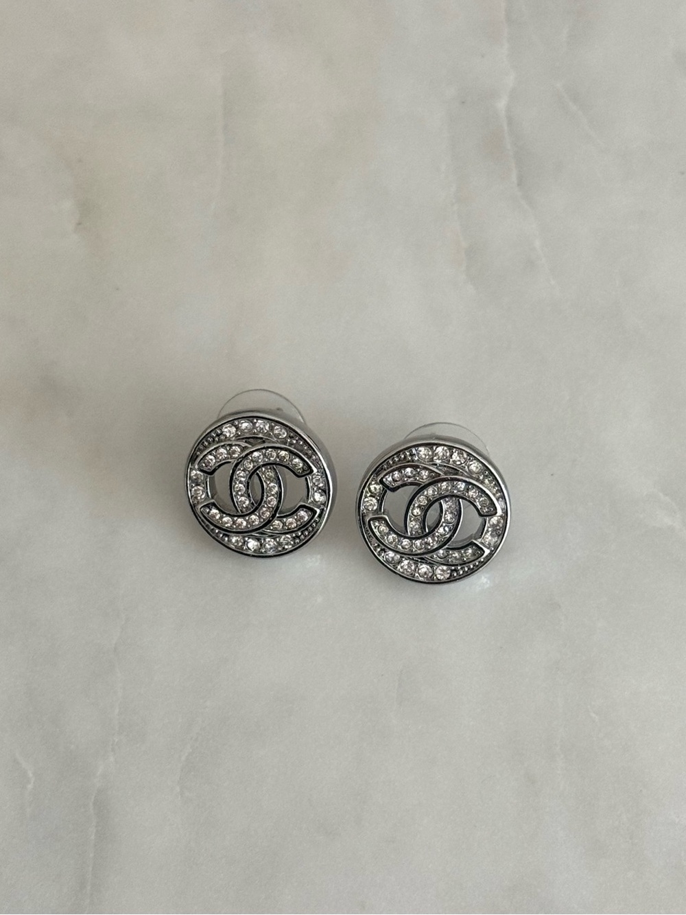 Chanel Diamond Stud Earrings